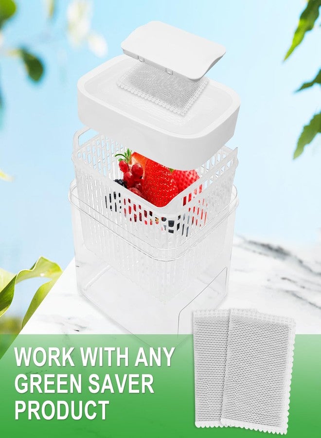 PROKITCHEN Carbon Filter Refills Compatible with OXO Greensaver Produce Keeper & Crisper Inserts, Compatible with Bluapple Produce Saver Balls, Filter Refill Bags, Keep Fresh Packet Refills, 8PCS - Image 2